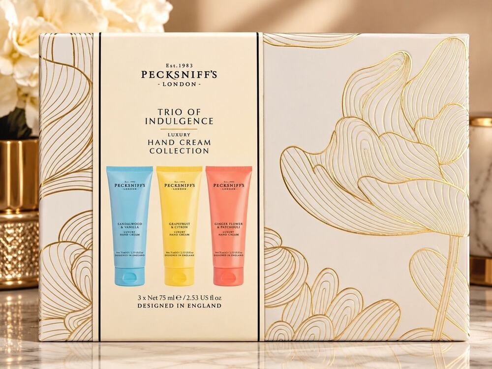 Pecksniff’s London Trio of Indulgence Luxury Hand Cream Collection